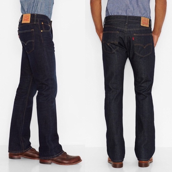 Levi's Jeans | Levis 527 Slim Bootcut Jeans Dark Wash Rigid Denim 100% Cotton Blue Size 36 x 30 | Color: Blue | Size: 36 | Davidclark873's Closet